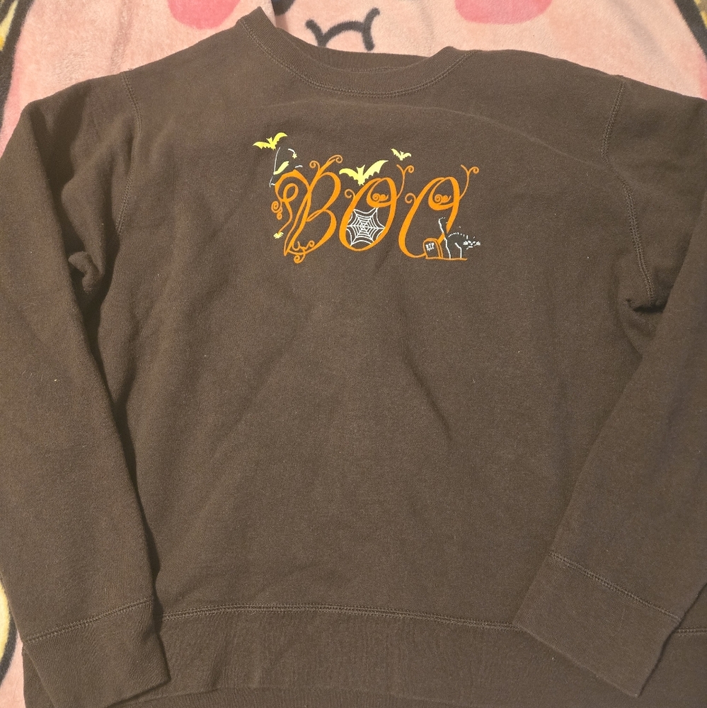 Hanes Halloween brown BOO sweatshirt